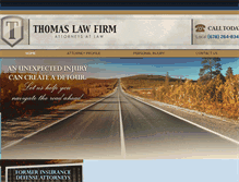 Tablet Screenshot of dmthomaslaw.com